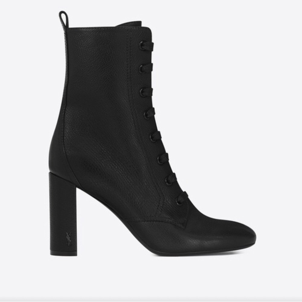Saint Laurent stack heel boots